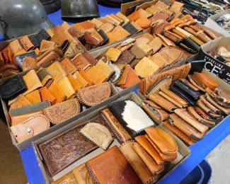 South Western Leather Tooled wallets