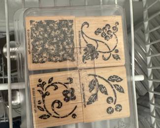 Stampin' Up! "Stippled Stencils" Two-Step Rubber Stamps Set