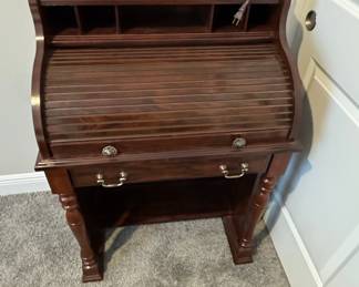 Vintage Roll-Top Writing Desk by National Mt. Airy