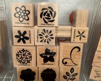 Stampin' Up! 2004 Floral & Nature Rubber Stamps Lot
