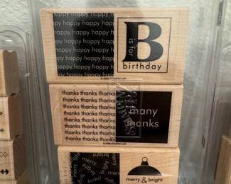 Stampin' Up! Rubber Stamps Set