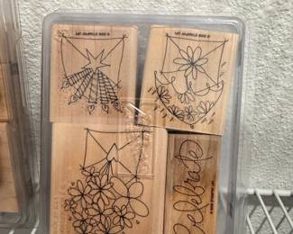 Stampin' Up! "Celebrate" & Floral Rubber Stamps