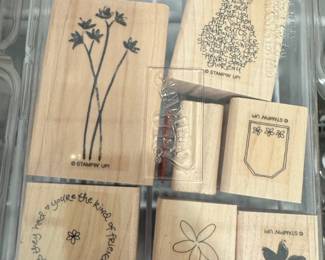 Stampin' Up! Clear-Mount Rubber Stamp Set - "Friendship" & "Floral"