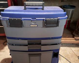 Portable toolbox with tools