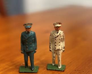 Cast Metal Vintage Train Figures