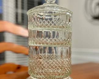 Tiered Vanity Crystal Jar
