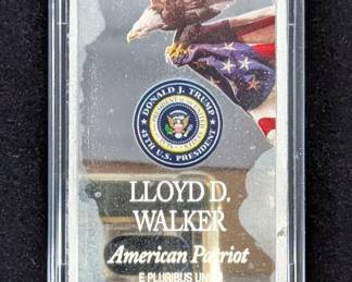 Collectible Donald J. Trump American Patriot .999 Fine Silver Bar, 5 Troy oz.