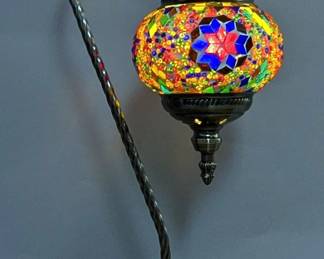 Turkish Mosaic Table Lamp, 18" Tall