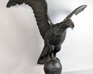 Metal Eagle Weather Vane Topper, 25" Tall