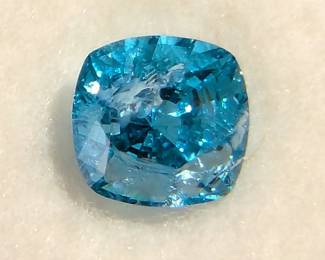 Apatite Square Cushion Cut Gemstone, 1.40ct