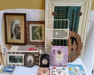 The Old Homestead Art, Vintage Suitcase  Architectural Accents