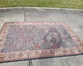 Karastan Rubaiyat Agra Navy Wool Area Rug