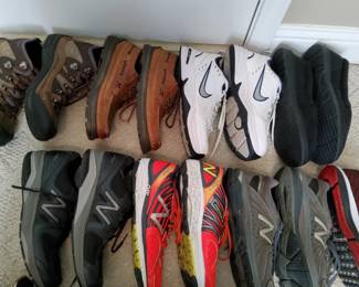 Mens Shoe Lot Sizes 10.511  Nike, New Balance, Dunham Hiking Boots,  Polo