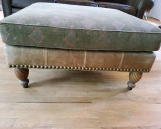 Gabberto Private Reserve Upholstered  Leather Ottoman