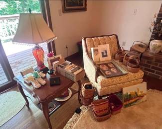matching chair and tables and coffee table. make an offer for the entire set.