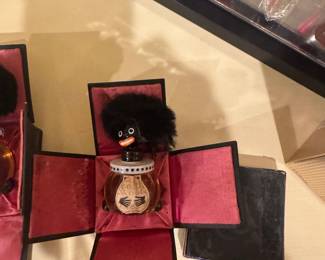 Vintage Vigny Golliwogg Perfume Bottle with box and original tag one of two