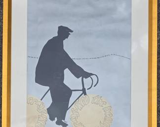 Original art for a Henry Miller exhibition at Immaculate Heart College.