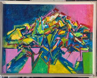 Carol Bernard large abstract landscape $350