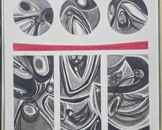 Abstract oilnsigned Eckert.