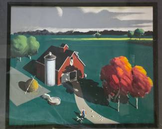 Irv Winer 1830s gouache 1930s $300