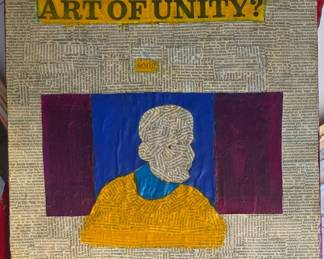Terrell Washington Anansi mixed media collage $100