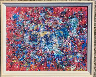 Abstract painting signed Lemmy