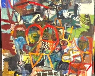 Tony Csavas oil 54 x 48 $350