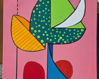 Bennie Korzen acrylic on canvas.