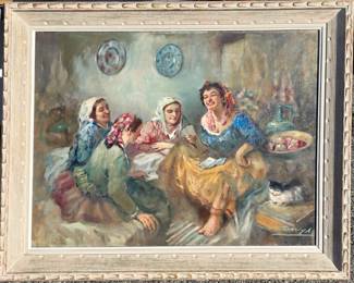 Italian oil painting $250