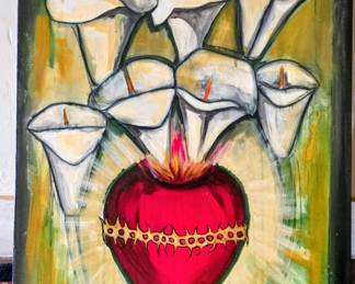 Yolanda Gutierrez acrylic on canvas. 24 x 18.