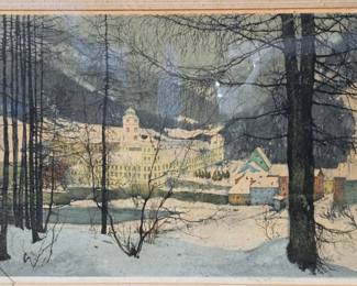 Vintage Luigi Kasimir print.