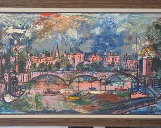 1950 school of Paris oil $200