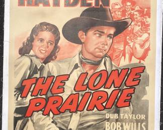 Vintage linen backed one sheet movie poster $150