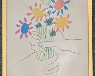 Numbered Picasso print.