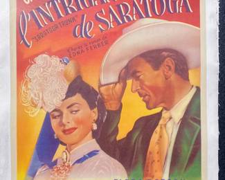 Vintage linen backed Belgian  movie poster $100