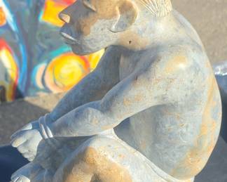 Beautiful African carved stone sculpture $150