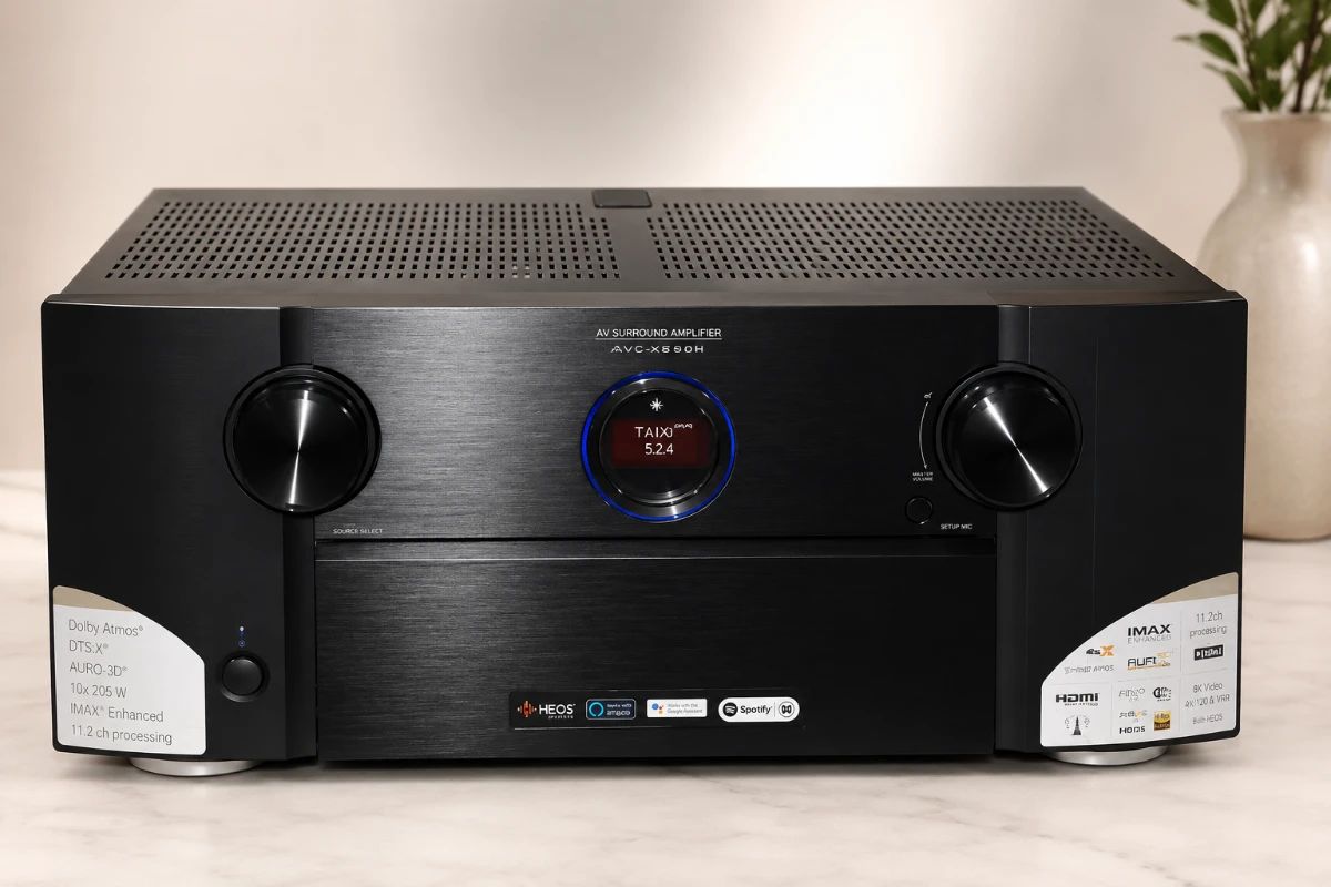 Marantz AV8805A 13.2 channel AV pre-amplifier with a black finish