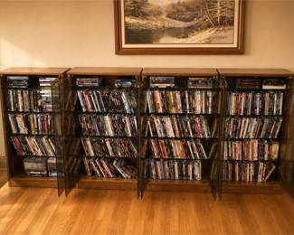Four Cabinets & Large DVD Collection
