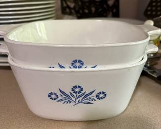 Corning Ware Blue Cornflower Casserole Dishes