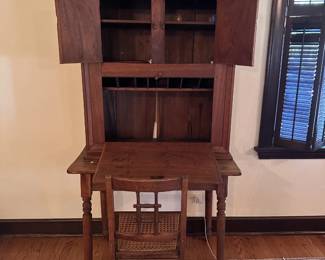 Late 1800's farmhouse drop front desk - 36" x 22" x 66.5" - *Available for pre-sale**