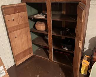 late 1800's to early 1900's pine cupboard - 46.5" x 18.5" x 52.5" - Available for Pre-sale
