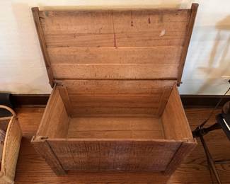 Vintage wooden chest