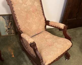 Late 1800's platform rocking chair
