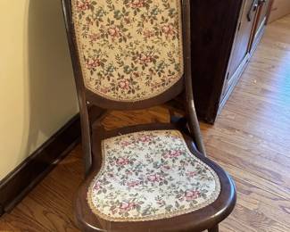Early 1900's Folding Platform Rocking Chair