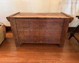 Vintage wooden chest