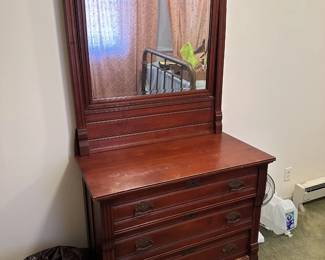 Victorian Style Dresser with Mirror - 40" x 21" x 74" - Available for Pre-sale