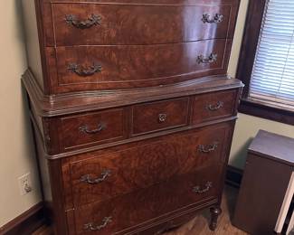 Bombe-front chest-on-chest dresser - 36" x 20" x 53.5" - Available for pre-sale
