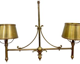 Brass CHAPMAN Style Double Pendant Lamp 