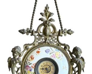Antique Late 19th C. French Wall Clock