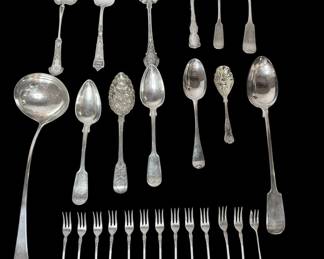 Collection of Mostly Sterling Silver Serving Articles
